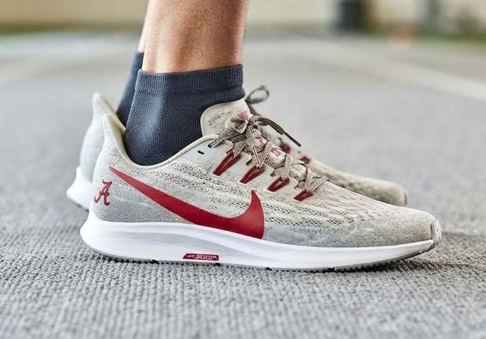 Nike Air Zoom Pegasus 36 Alabama Crimson Tide Running Shoes CI2062-001 Size 11.5